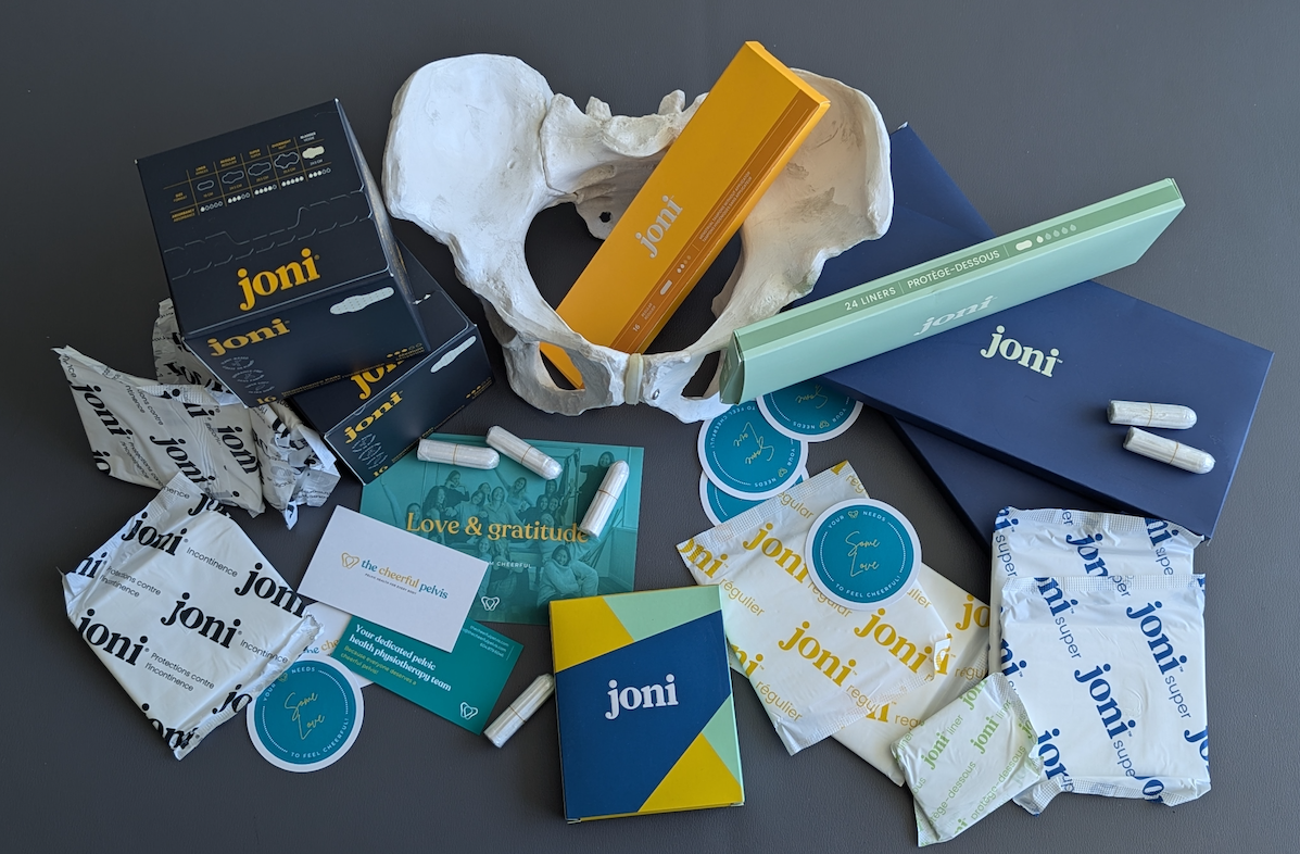 Incontinence pads recommended by a pelvic health physiotherapist